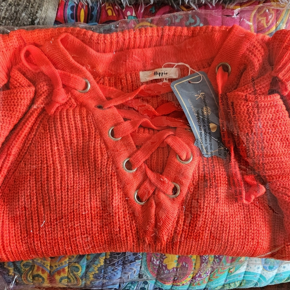 Orange Sweater